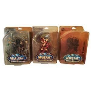 3 x World Of Warcraft Meryl Valeera Thargas Action Figure WoW Faded Box New